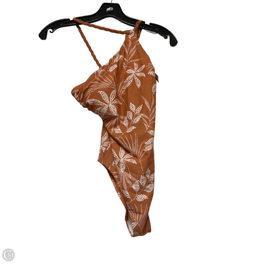 Swimsuit By Shade & Shore In Orange & White, Size: Xs