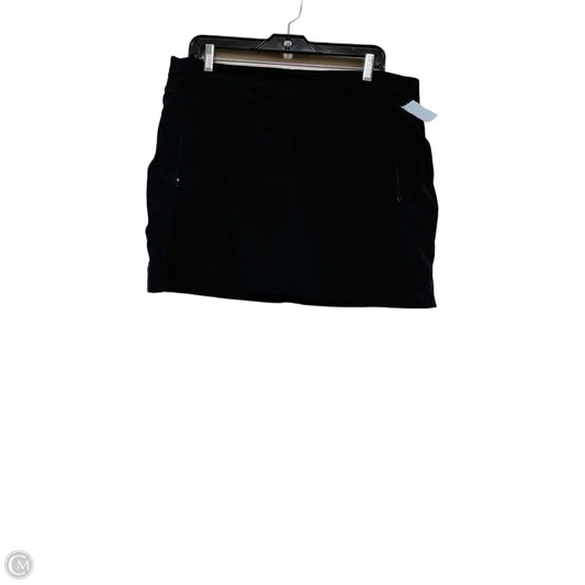 Athletic Skort By Athleta In Black & Blue, Size: Xl