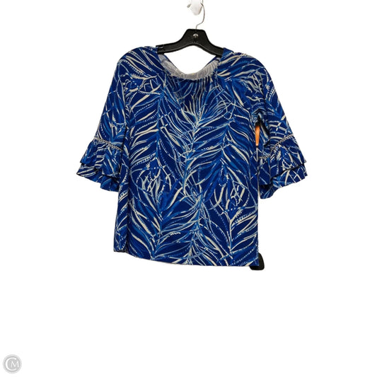 Top Short Sleeve Designer By Lilly Pulitzer In Blue, Size: Xs