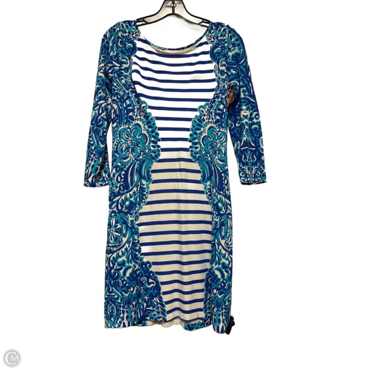 Dress Designer By Lilly Pulitzer In Blue & White, Size: Xs