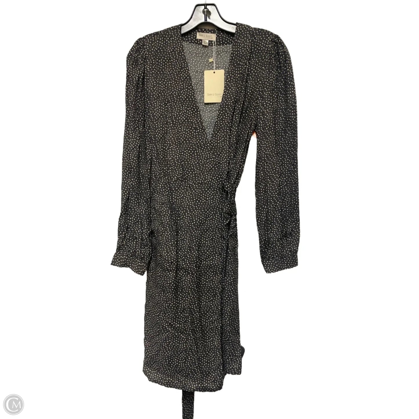 Dress Casual Short By Clothes Mentor In Black & Cream, Size: S