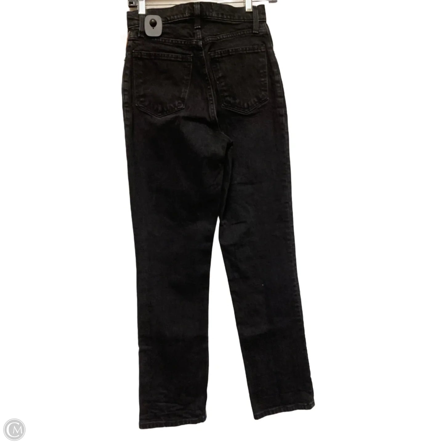 Jeans Straight By Abercrombie And Fitch In Black Denim, Size: 0