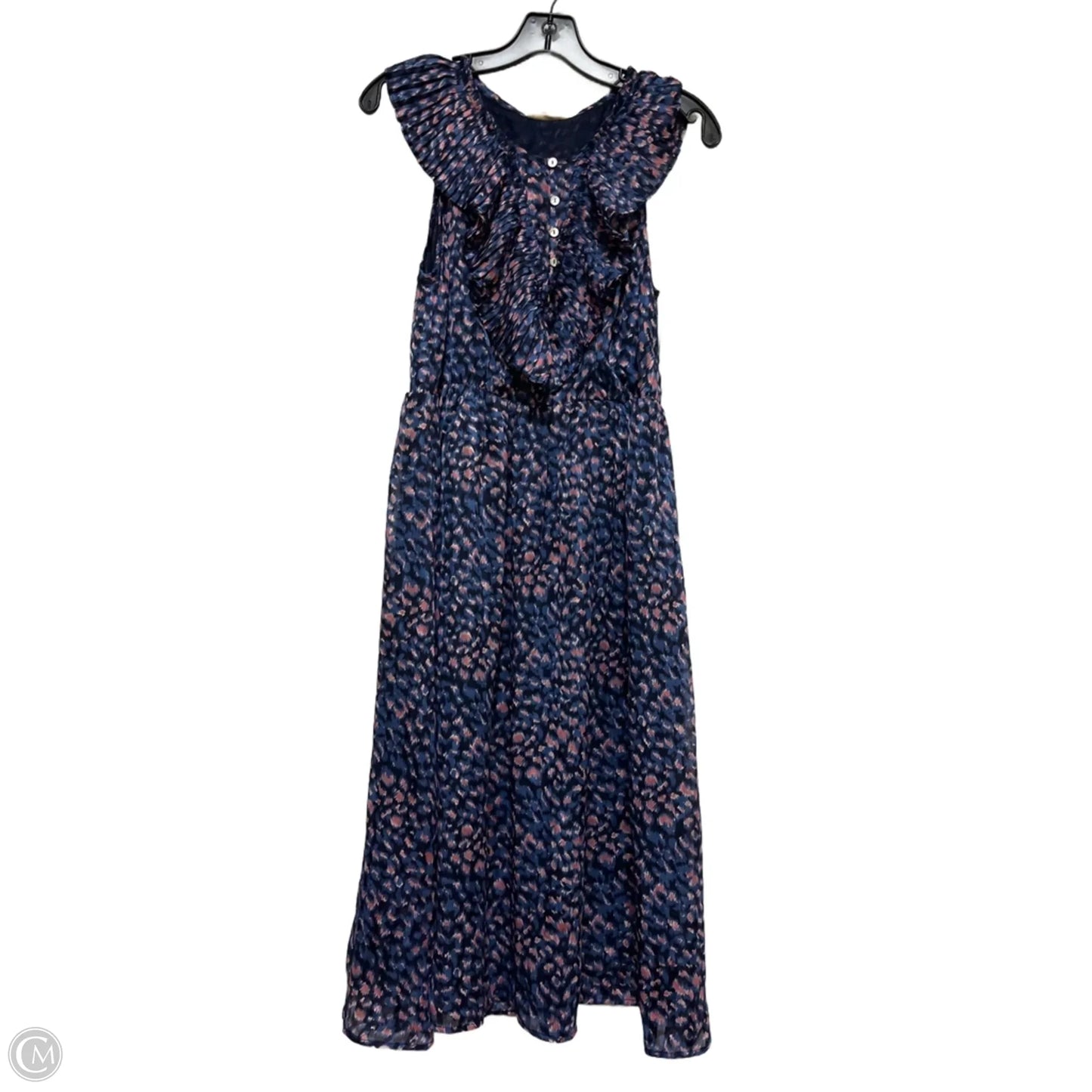 Dress Casual Midi By Clothes Mentor In Blue & Red, Size: S