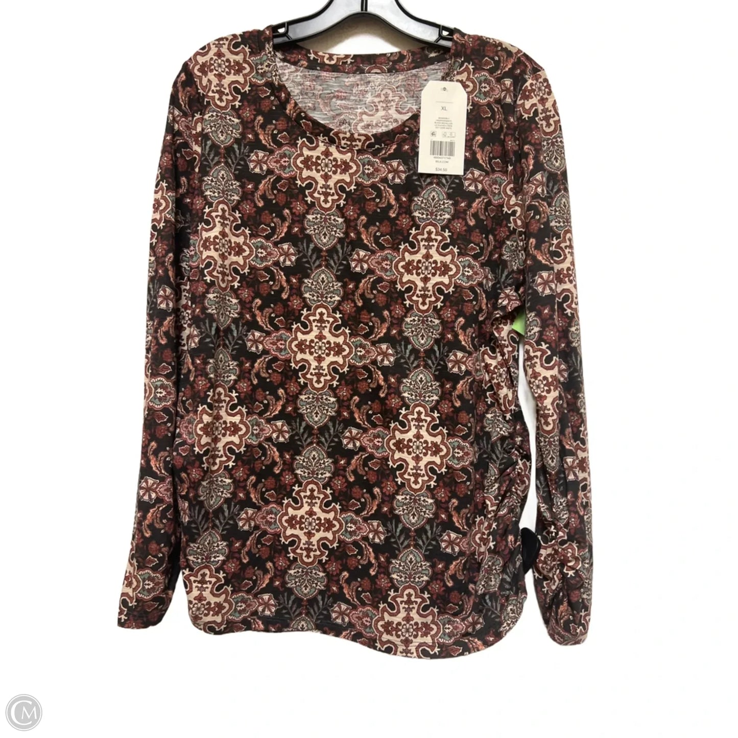 Top Short Sleeve Basic By Wonderly In Geometric Pattern, Size: Xl