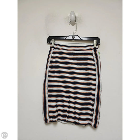 Skirt Mini & Short By Banana Republic In Striped Pattern, Size: 0p