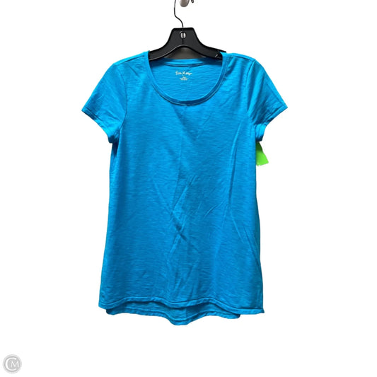 Top Short Sleeve Designer By Lilly Pulitzer In Blue, Size: Xs