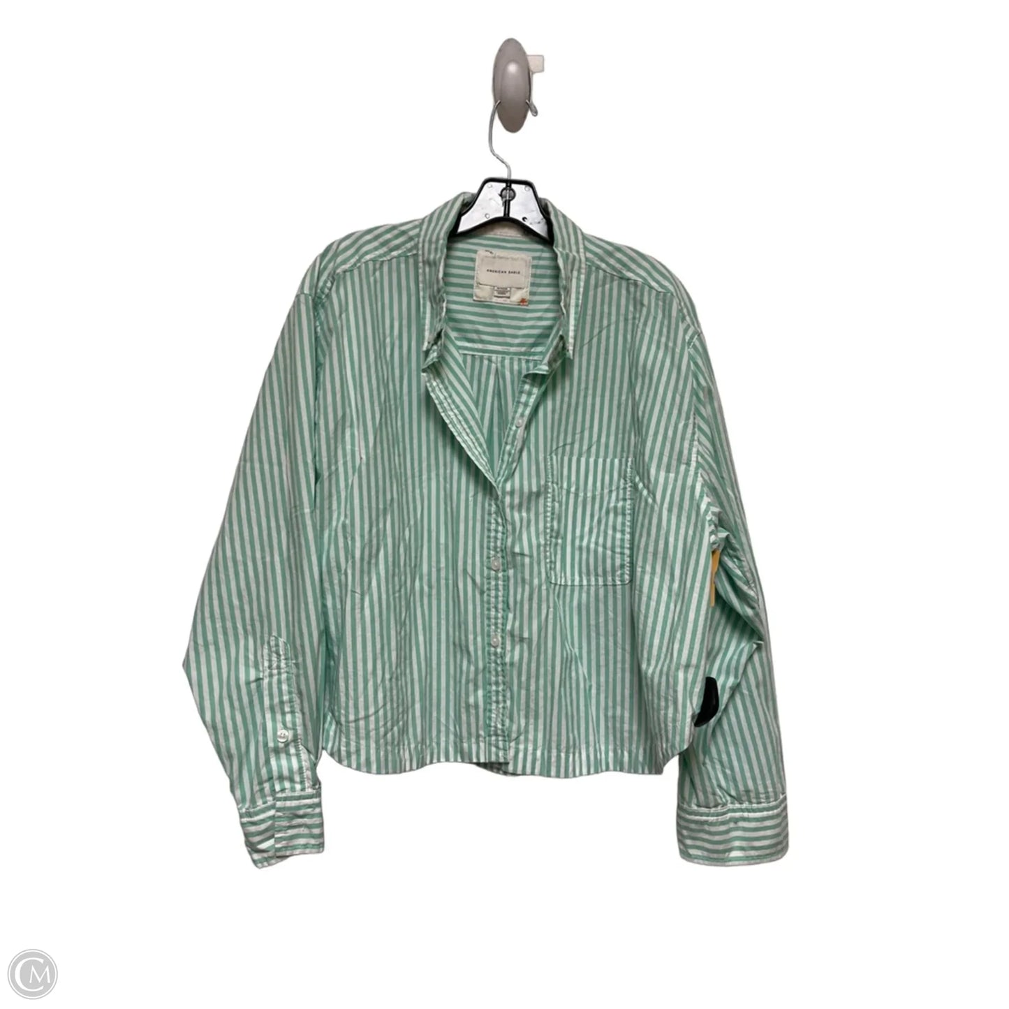 Top Long Sleeve By American Eagle In Striped Pattern, Size: Xl