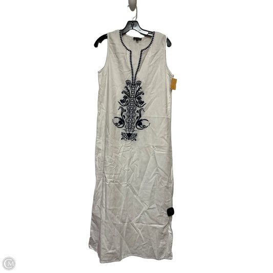 Dress Casual Midi By For Cynthia In Blue & Cream, Size: M