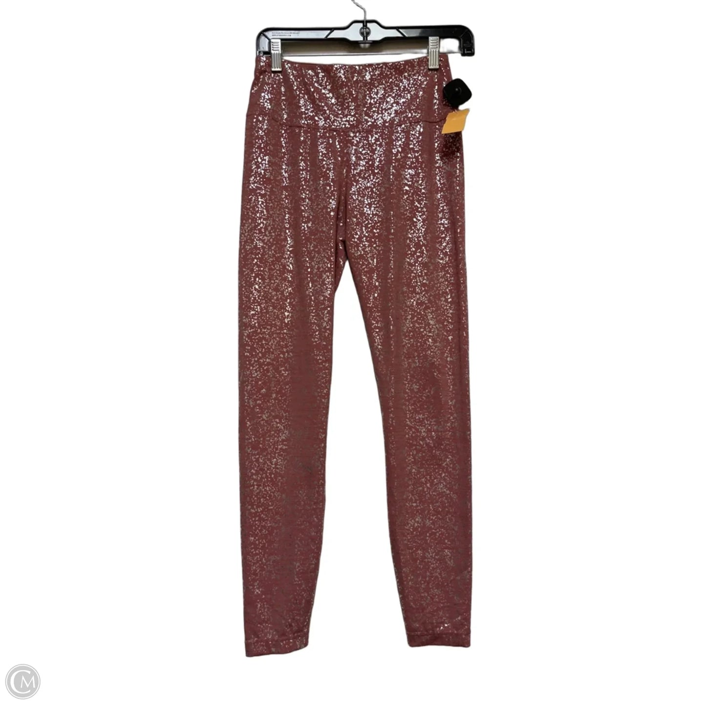 Athletic Leggings By Sweaty Betty In Red & Silver, Size: S