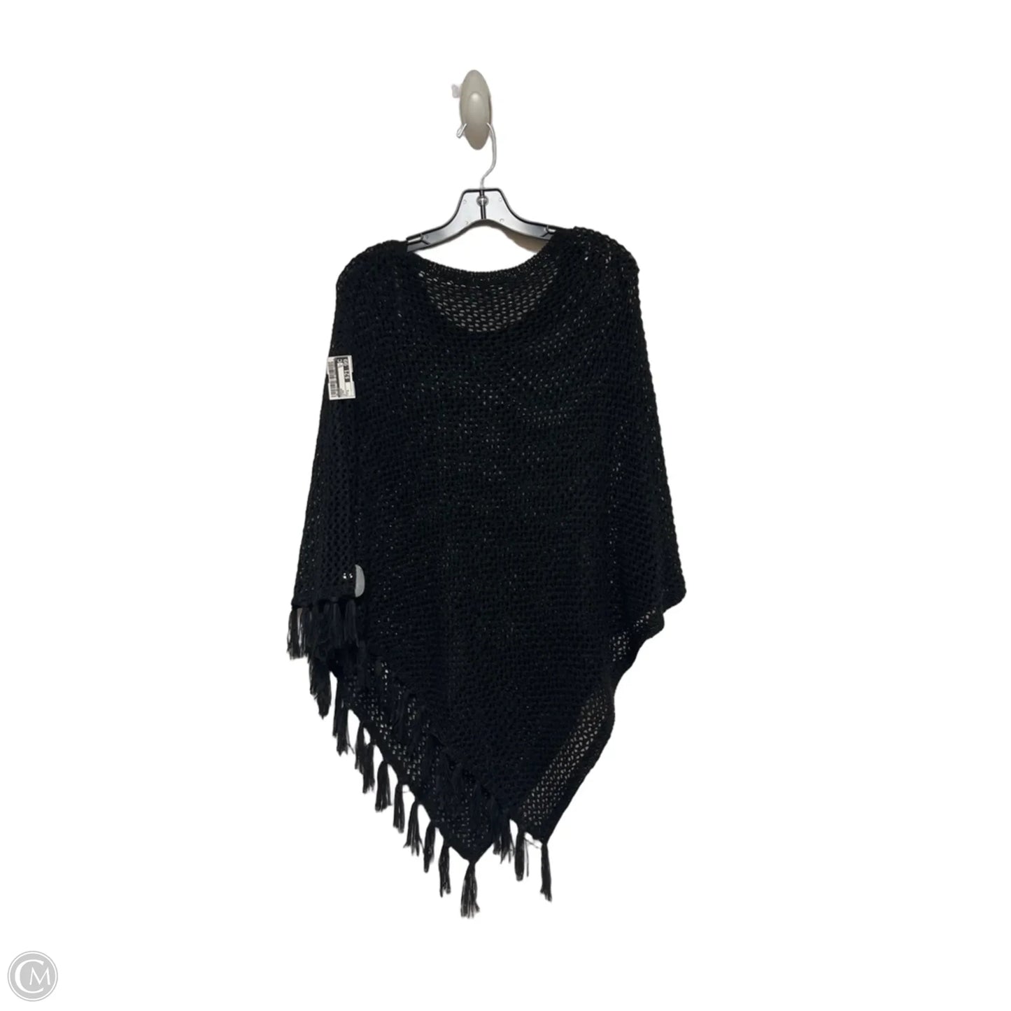 Poncho By Chicos In Black, Size: S