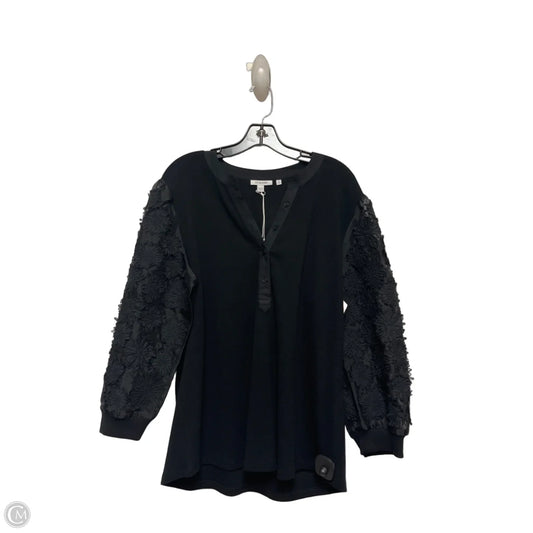 Top Long Sleeve By Chicos In Black, Size: Xl