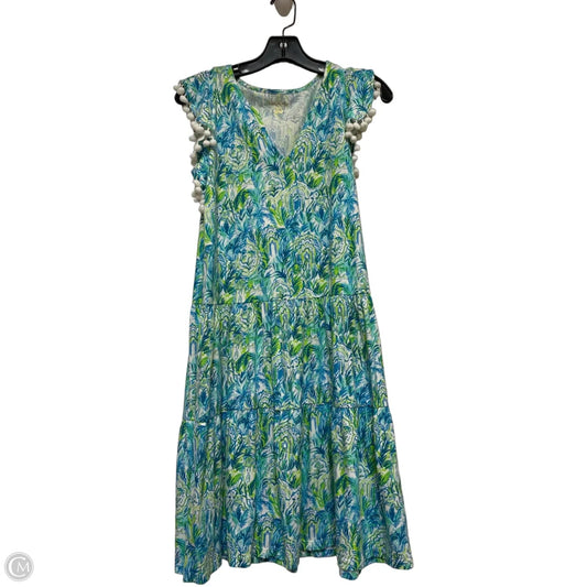 Dress Designer By Lilly Pulitzer In Blue & Green, Size: Xxs