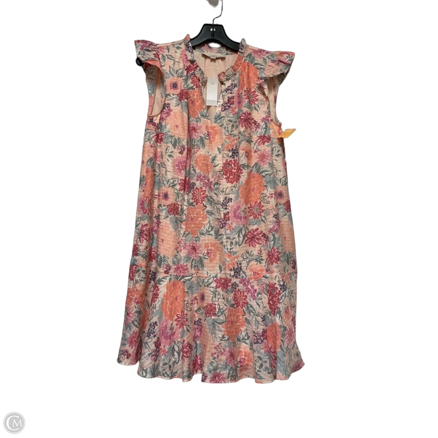 Dress Casual Short By Loft In Floral Print, Size: Xs