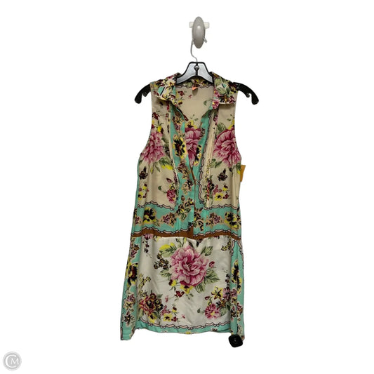 Dress Casual Short By Farm Rio In Floral Print, Size: M