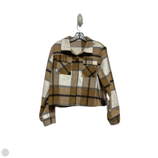 Jacket Shirt By Clothes Mentor In Plaid Pattern, Size: S