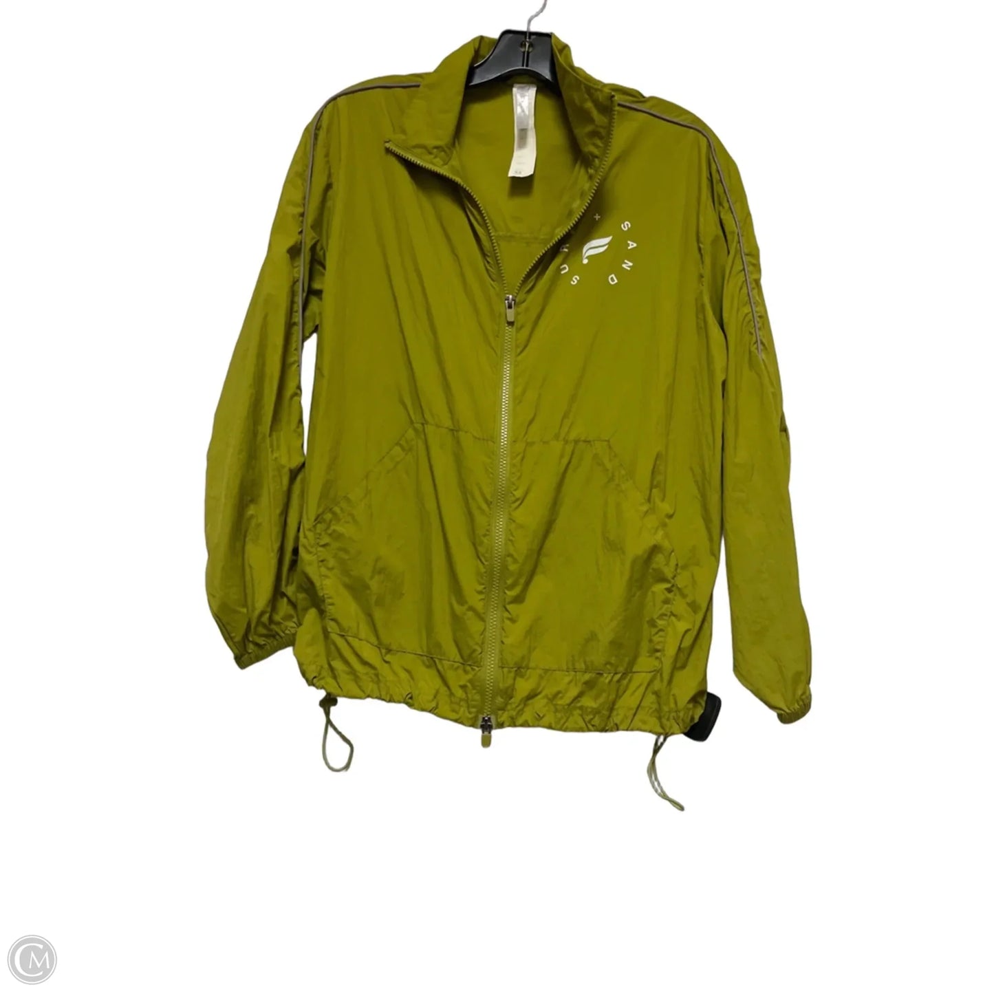 Athletic Jacket By Fabletics In Green, Size: Xs
