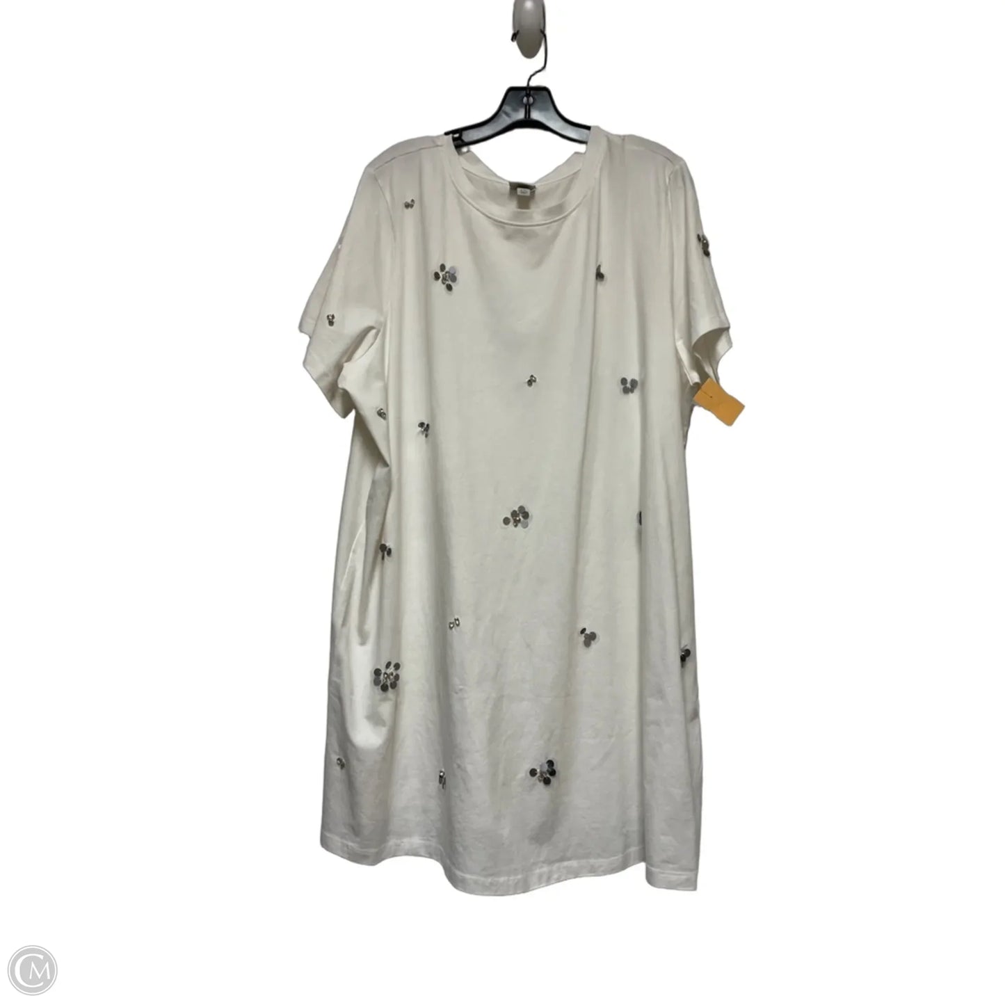 Dress Casual Short By Indigo Rose In Silver, Size: 3x