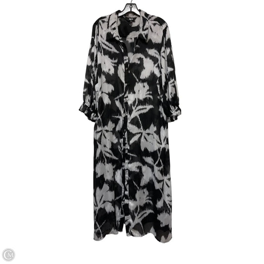 Dress Casual Maxi By Investments In Black & White, Size: 3x