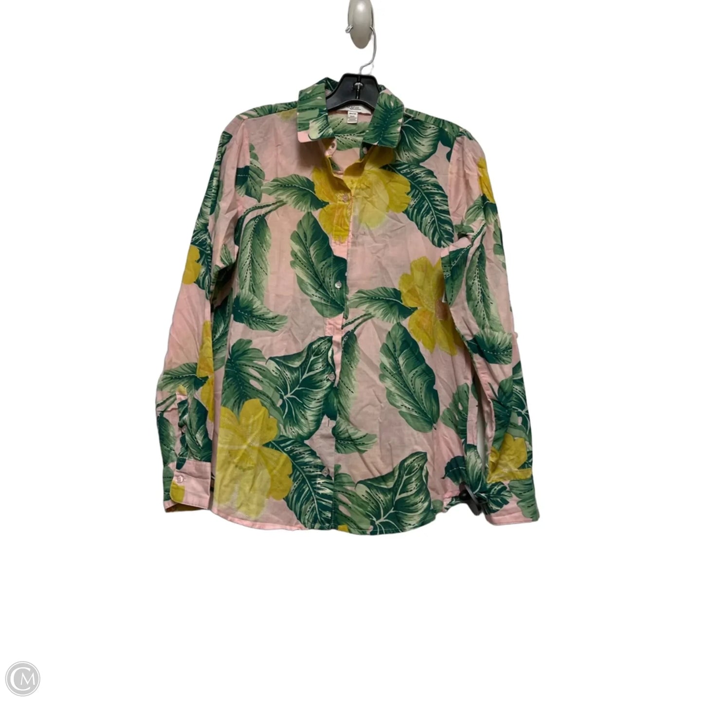 Top Long Sleeve By Clothes Mentor In Tropical Print, Size: Xs