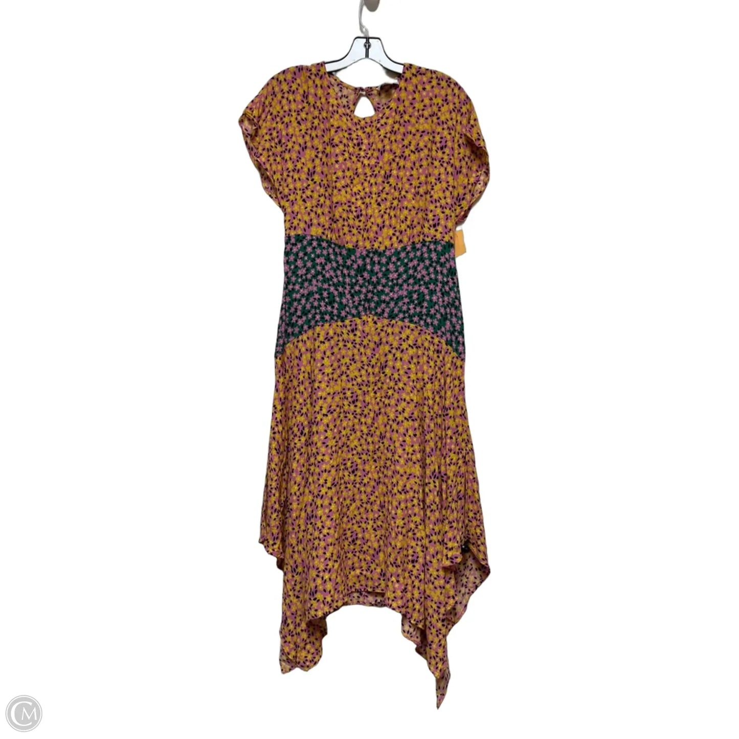 Dress Casual Midi By Top Shop In Floral Print, Size: M
