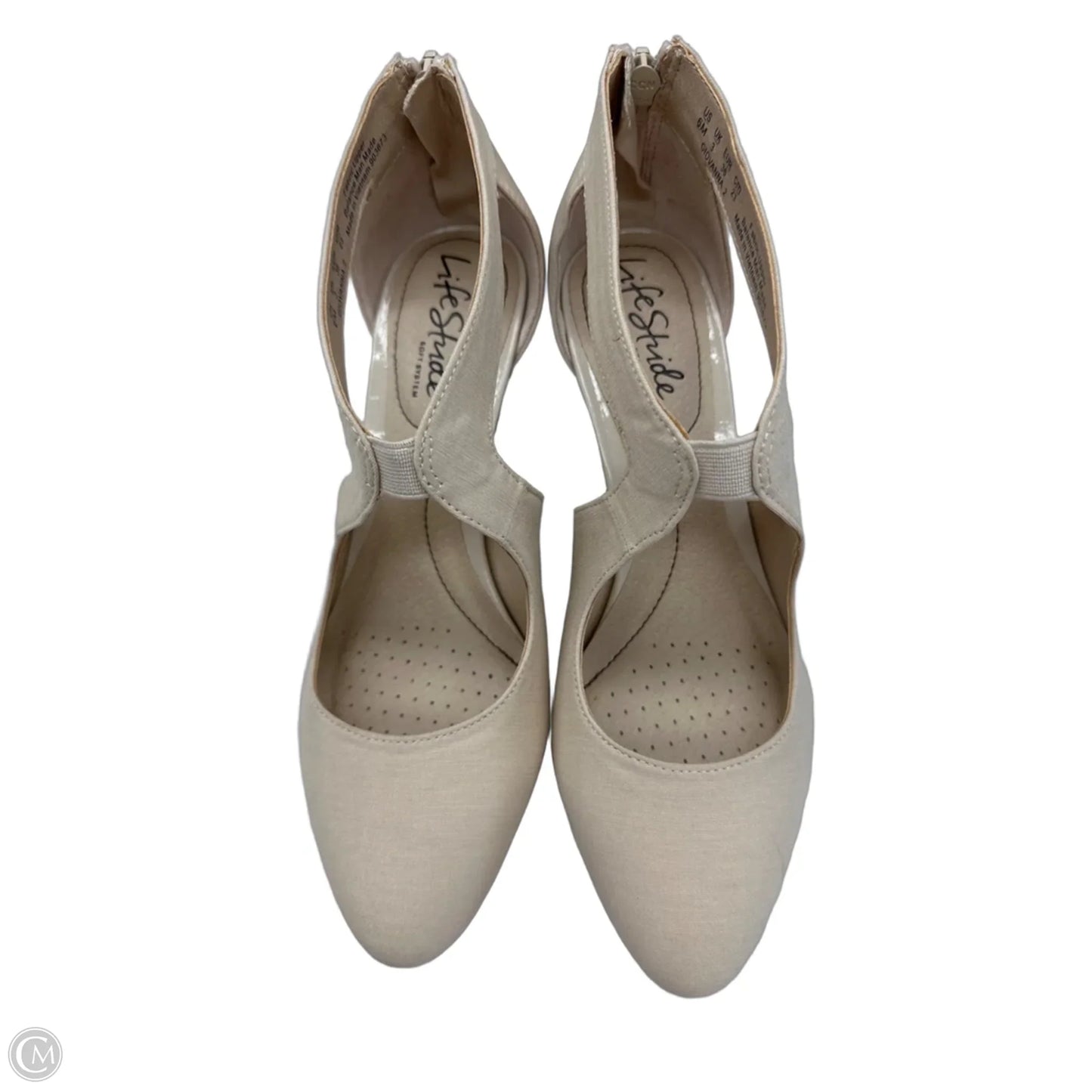 Shoes Heels Kitten By Life Stride In Cream, Size: 6