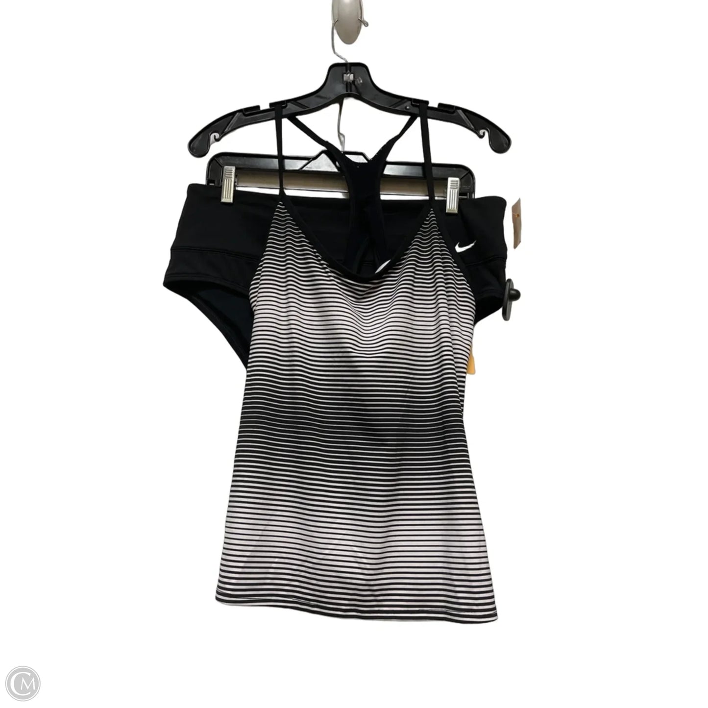 Swimsuit 2pc By Nike Apparel In Black & White, Size: Xl