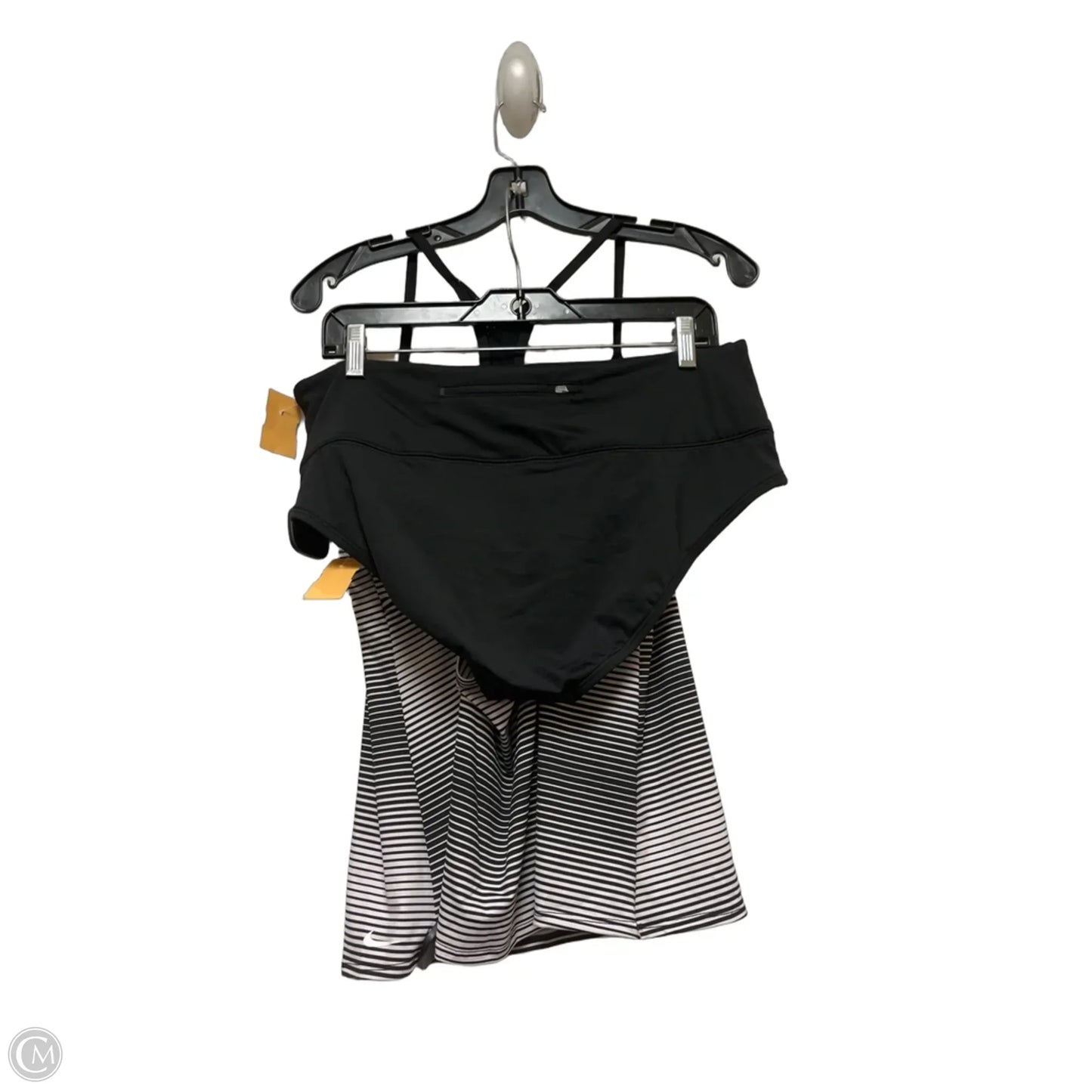 Swimsuit 2pc By Nike Apparel In Black & White, Size: Xl