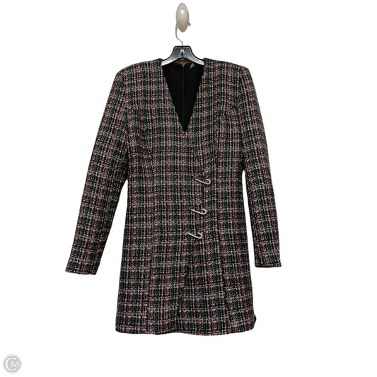 Blazer By Zara In Green & Pink, Size: L