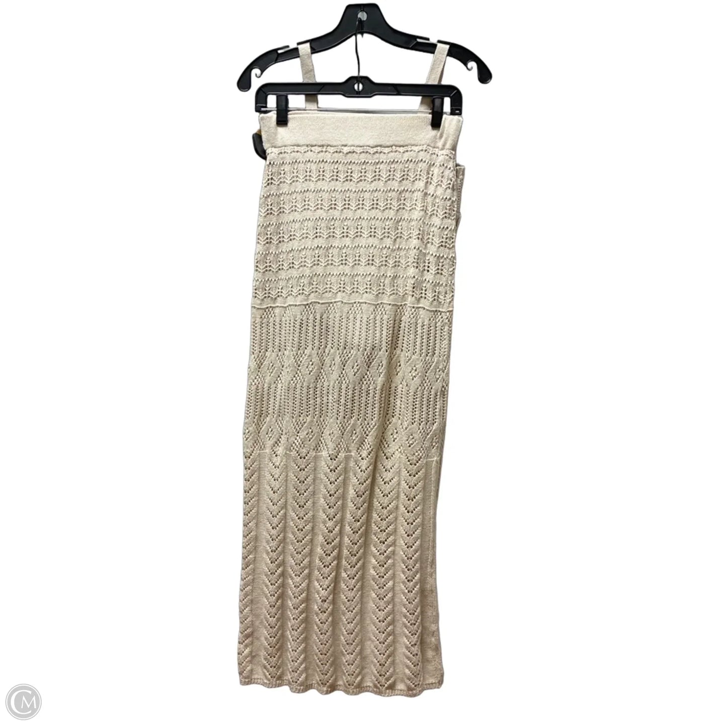 Skirt Set 2pc By Pink Rose In Tan, Size: 4