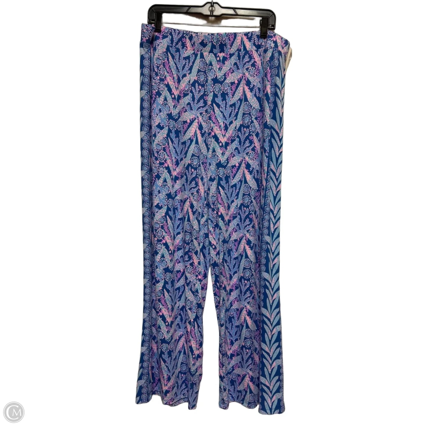 Pants Designer By Lilly Pulitzer In Blue & Pink, Size: Xl