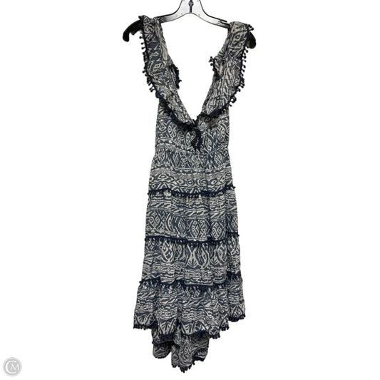 Dress Casual Short By Bohme In Blue & White, Size: 2x