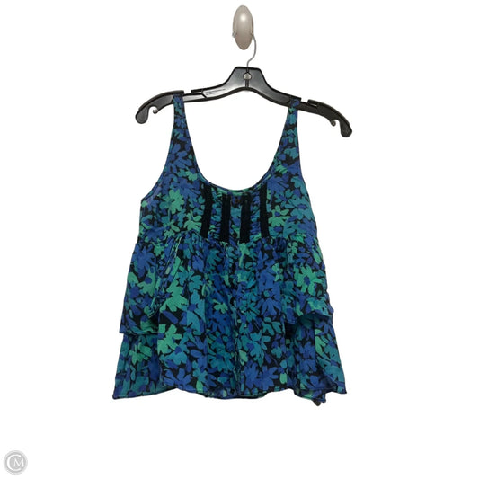 Top Sleeveless By Free People In Blue & Green, Size: S