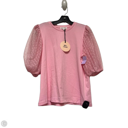 Top Short Sleeve By Clothes Mentor In Pink, Size: M