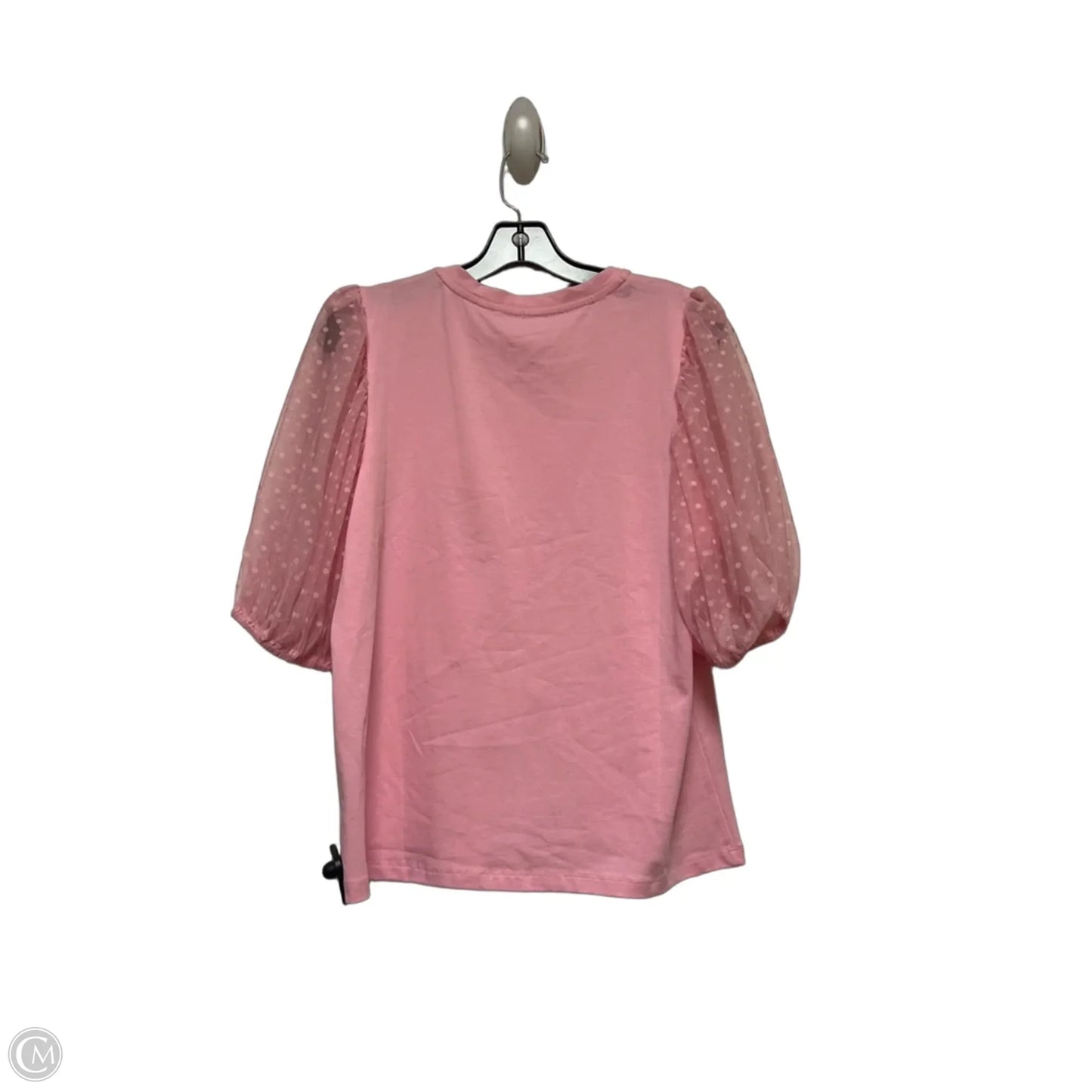 Top Short Sleeve By Clothes Mentor In Pink, Size: M