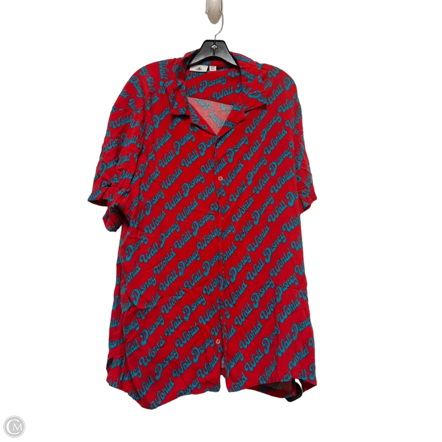 Top Short Sleeve By Disney Store In Blue & Red, Size: Xxl