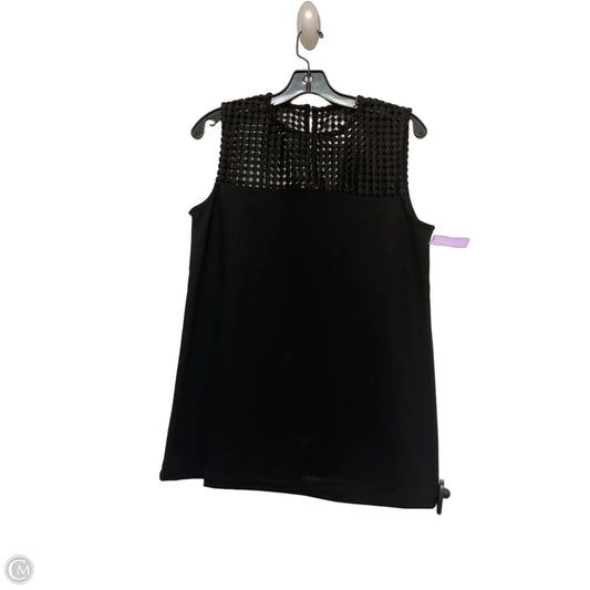 Top Sleeveless By Anne Klein In Black, Size: S