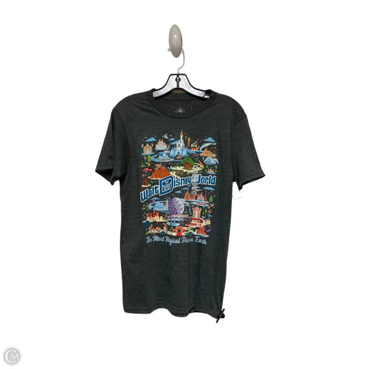 Top Short Sleeve Basic By Disney Store In Grey, Size: S