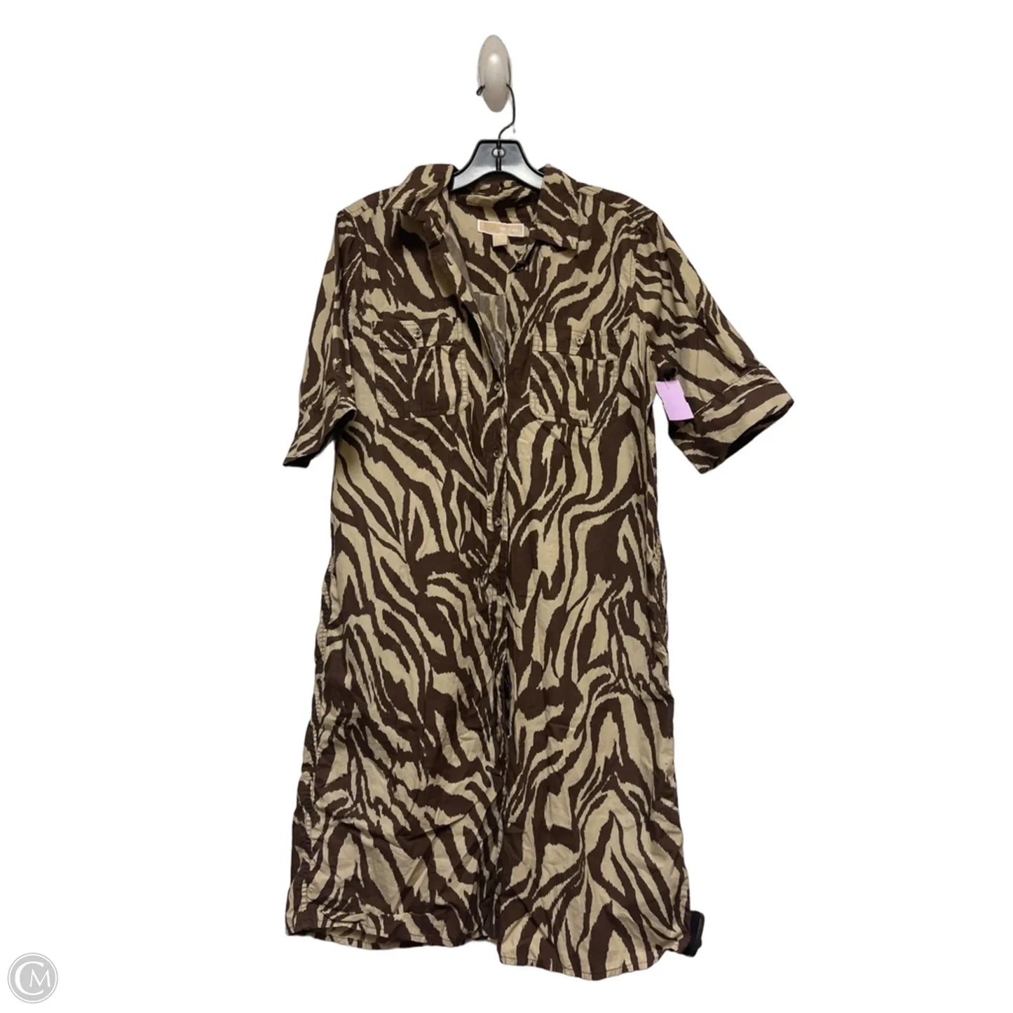 Dress Casual Short By Michael By Michael Kors In Zebra Print, Size: L