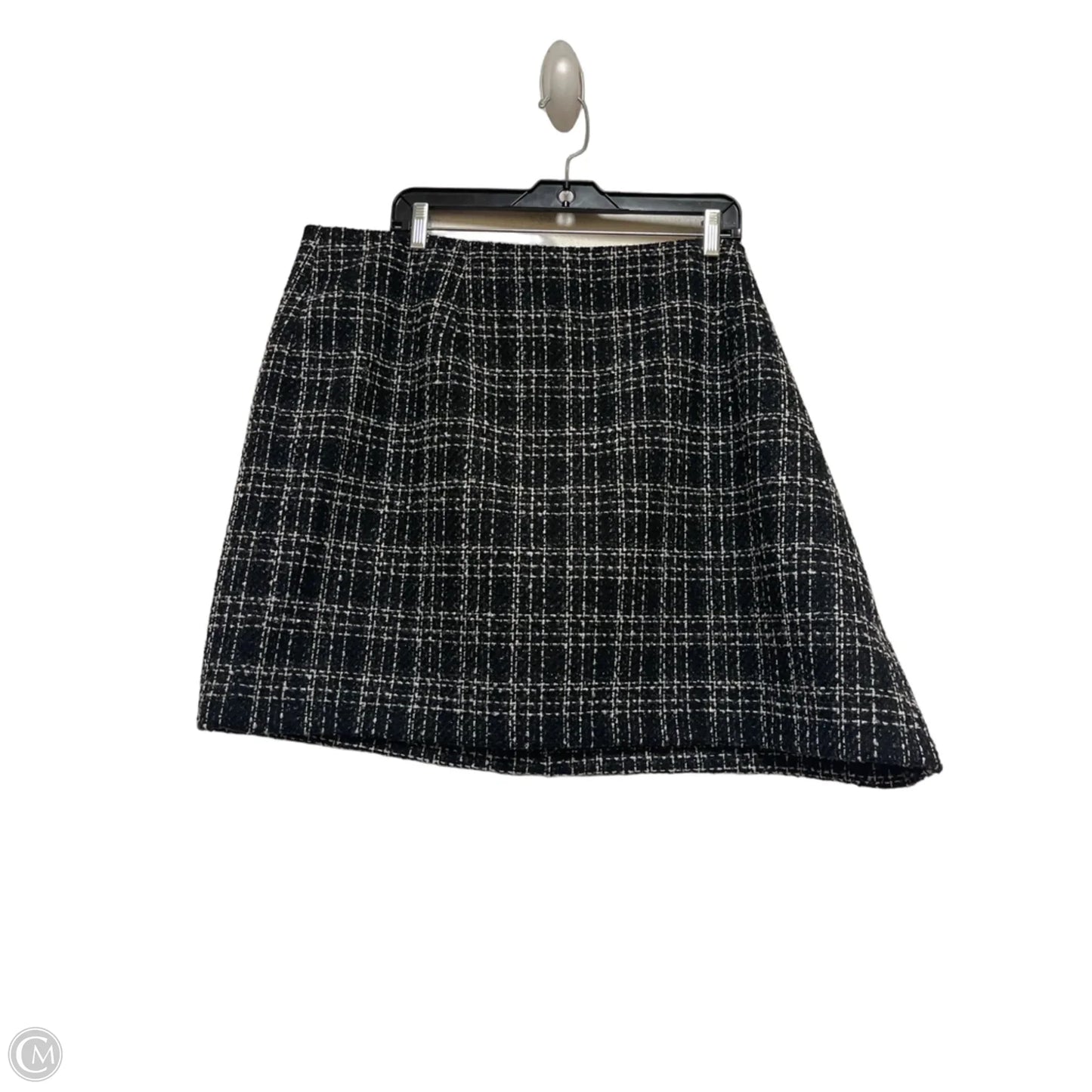 Skirt Mini & Short By Clothes Mentor In Black & White, Size: 22