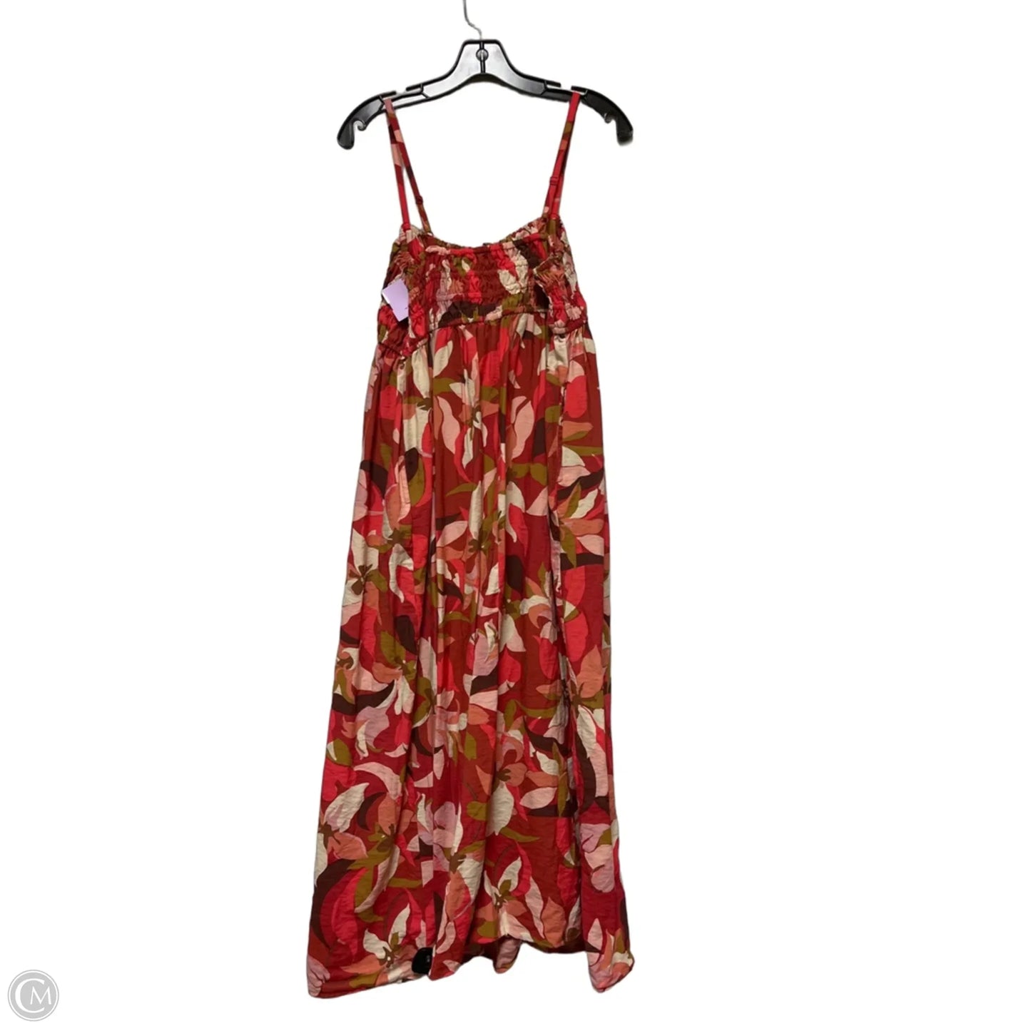 Dress Casual Midi By A New Day In Red, Size: M