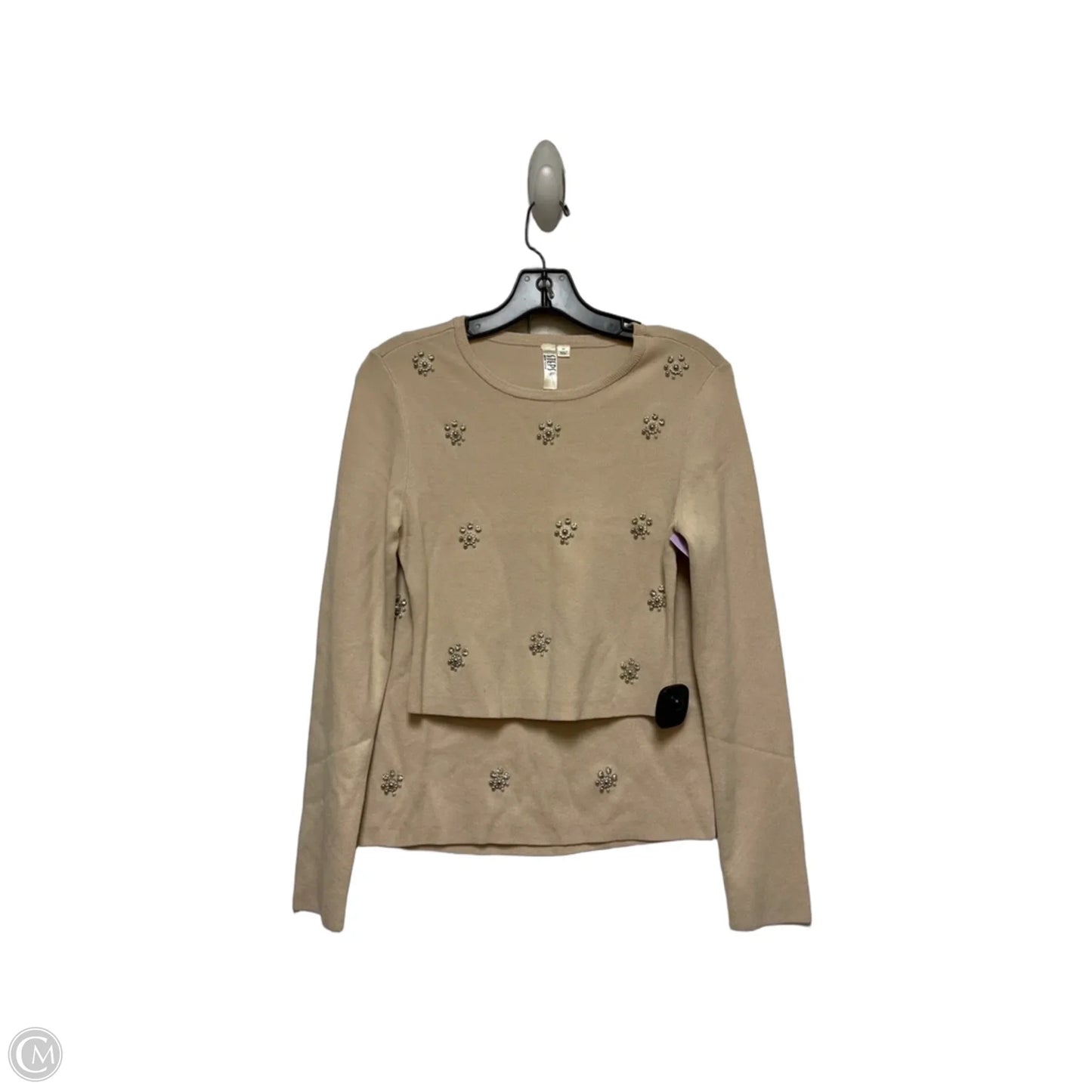 Skirt Set 2pc By Clothes Mentor In Silver & Tan, Size: 8