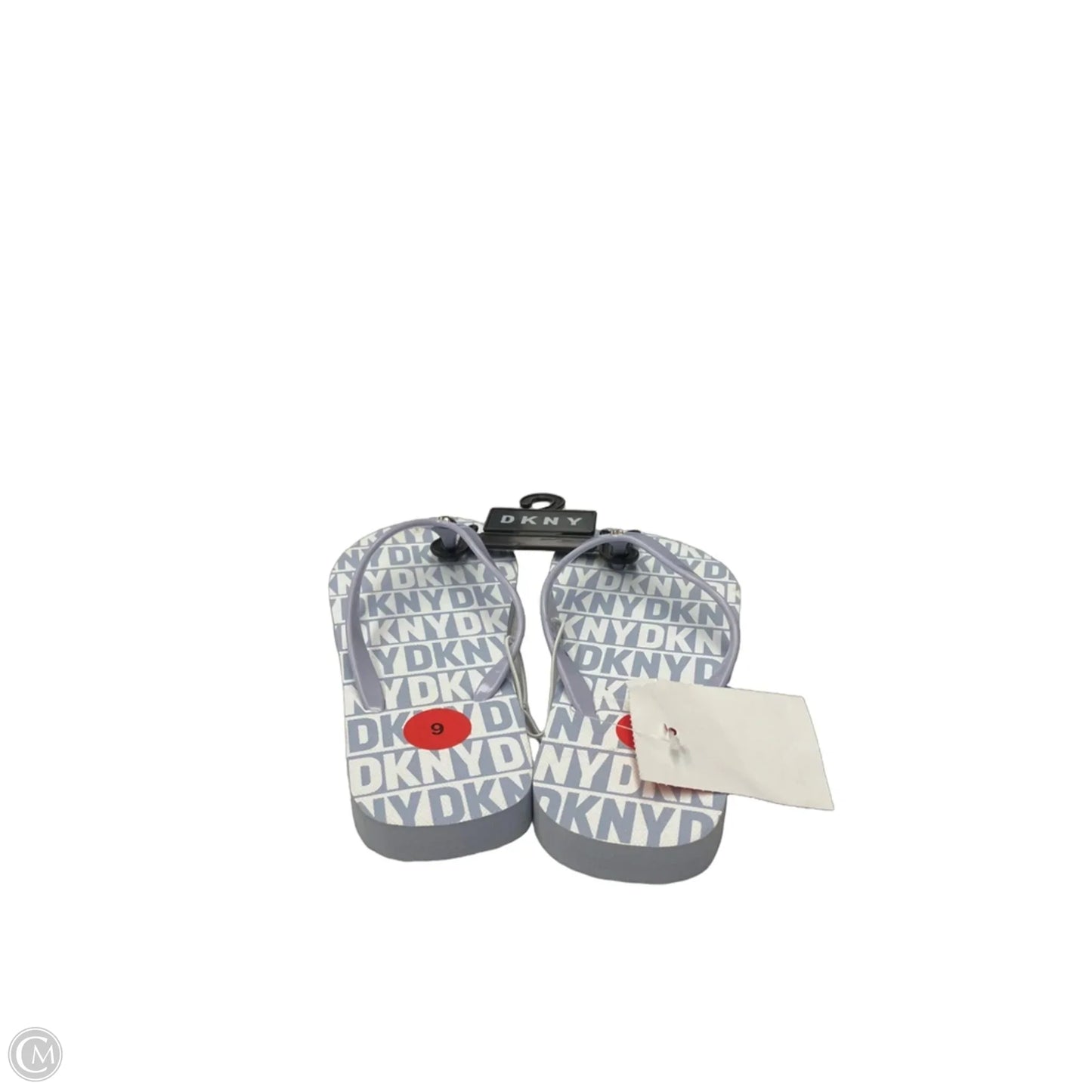 Sandals Flip Flops By Dkny In Blue & White, Size: 6