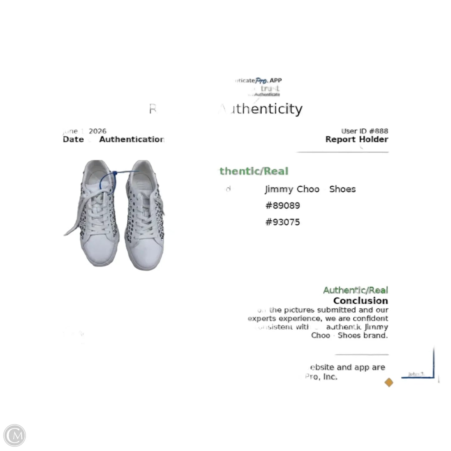 Shoes Luxury Designer By Jimmy Choo In Silver & White, Size: 11
