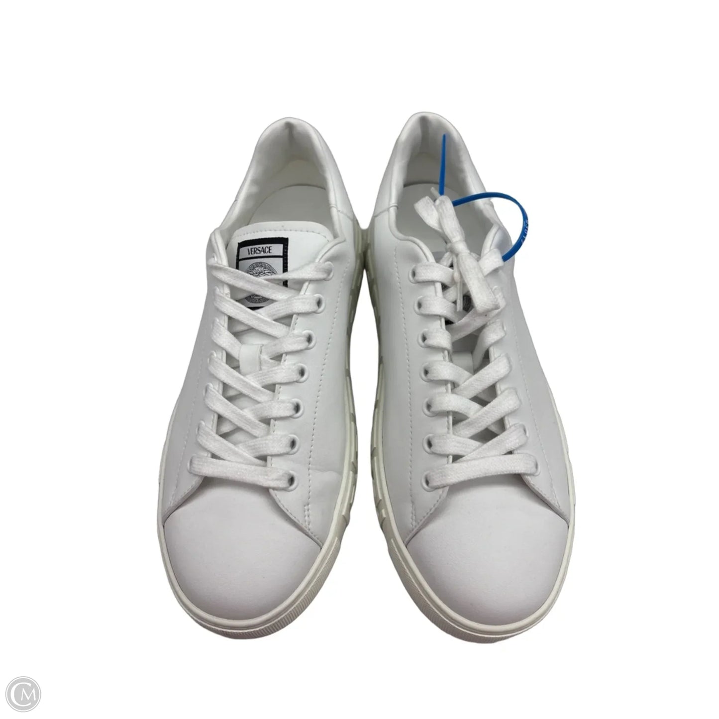 Shoes Luxury Designer By Versace In White, Size: 11