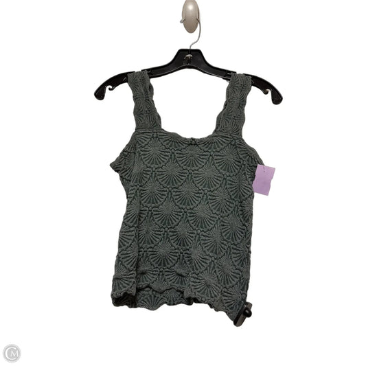 Top Sleeveless By Aura In Green, Size: L