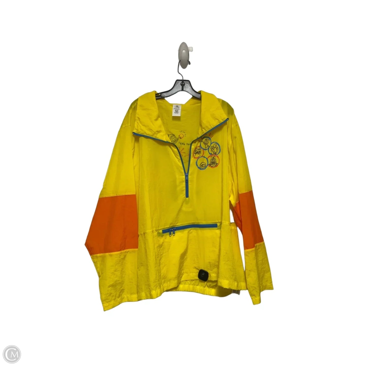 Jacket Windbreaker By Disney Store In Yellow, Size: 2x
