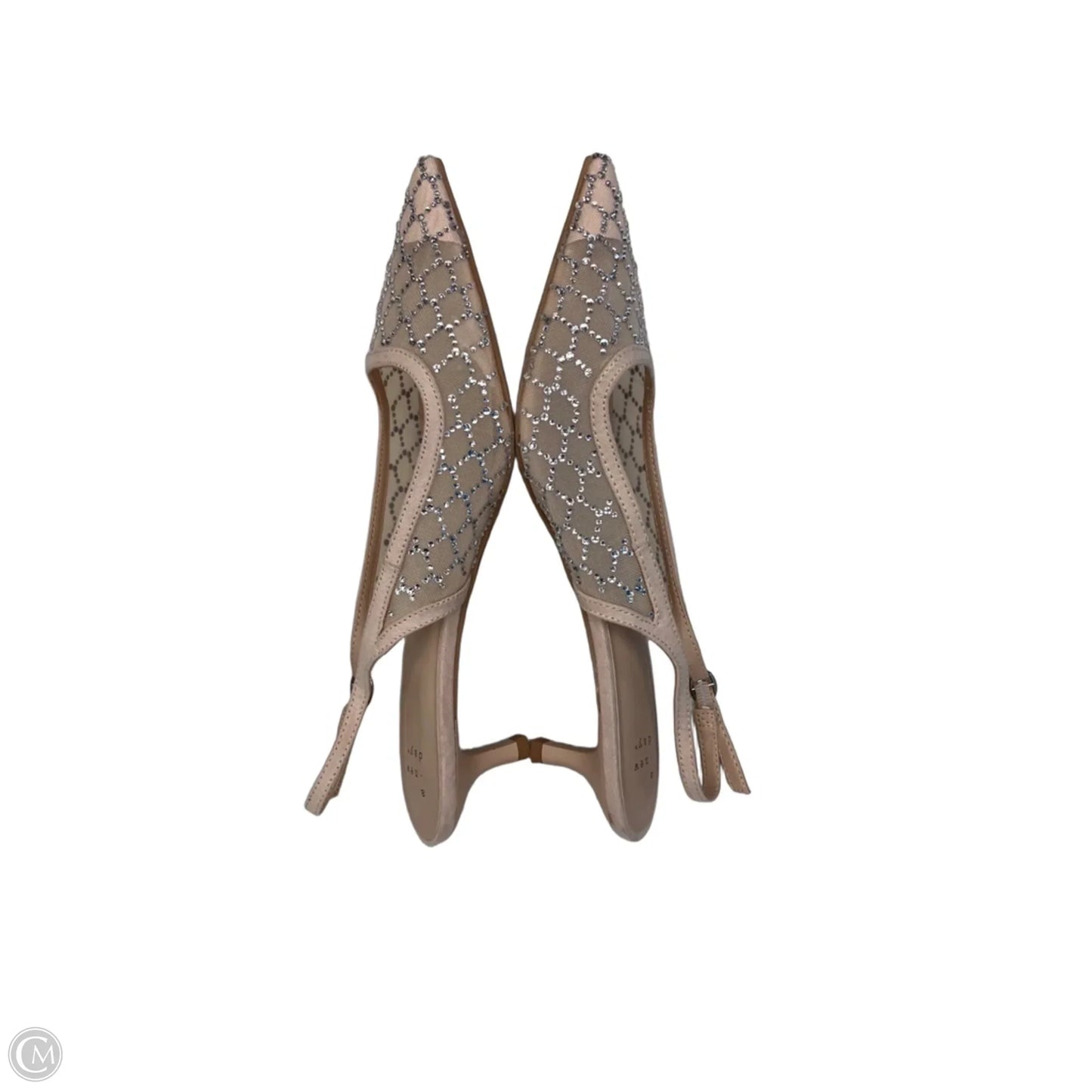 Shoes Heels Kitten By A New Day In Silver & Tan, Size: 9
