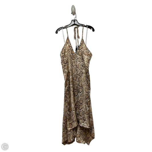 Dress Casual Midi By Aakaa In Snakeskin Print, Size: S