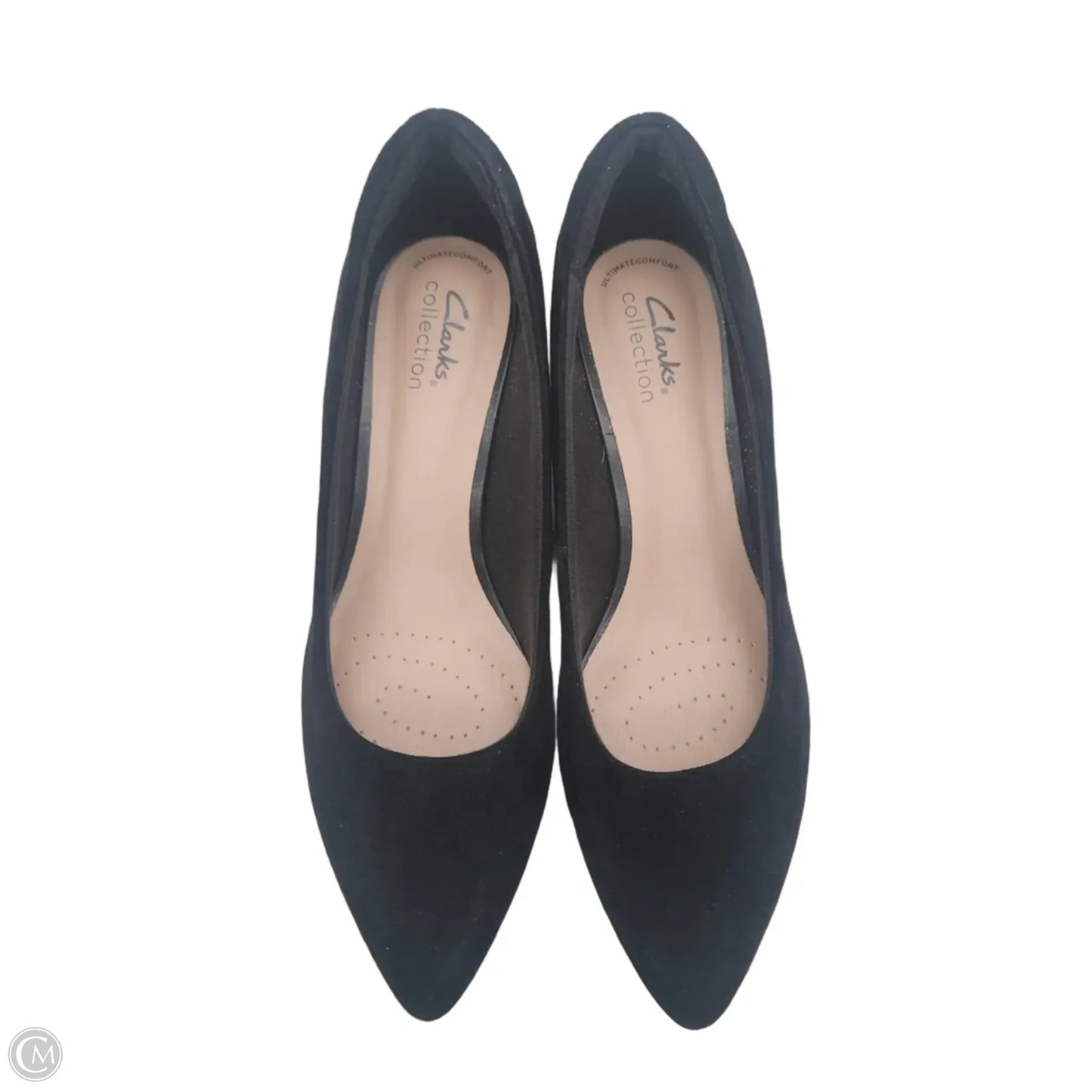 Shoes Heels Block By Clarks In Black, Size: 8