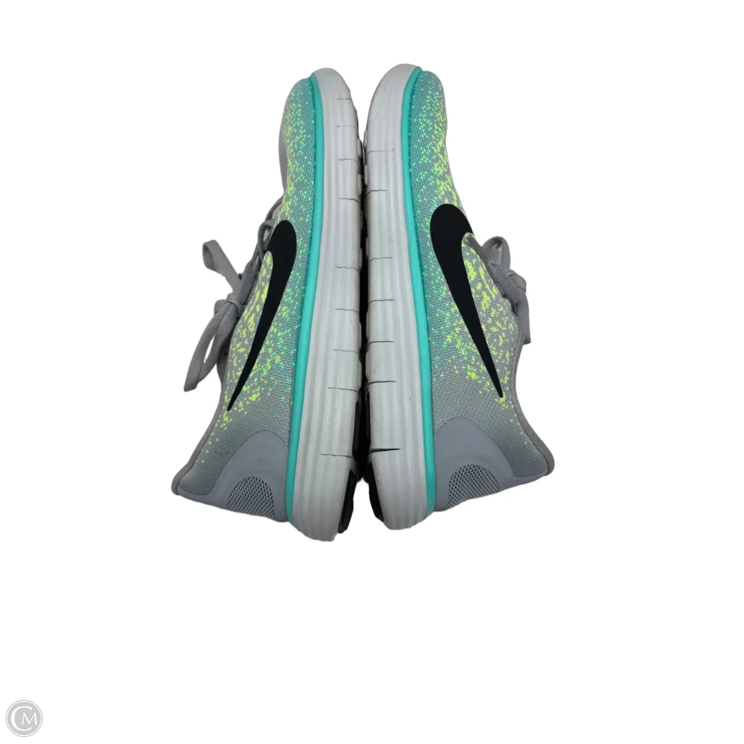 Shoes Athletic By Nike In Green & Grey, Size: 8.5